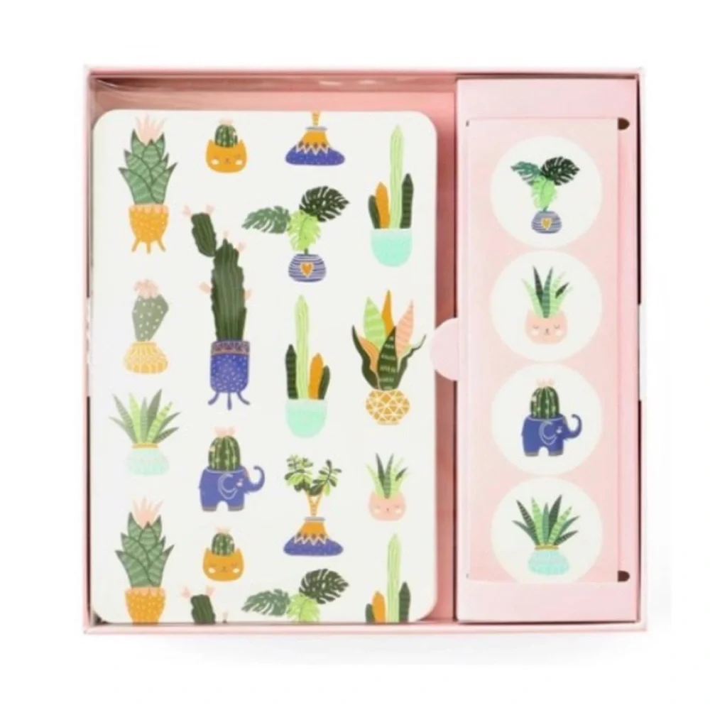 Note Card Set — Garden Themed with Garden Stickers